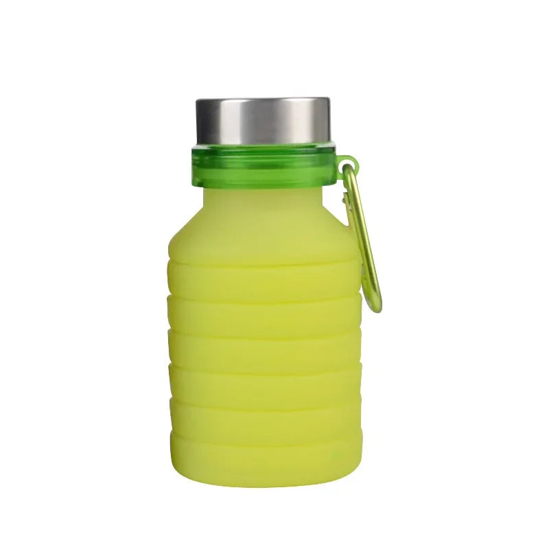 550ML Portable Collapsible Water Bottle BPA Free Leak Proof Silicone Reuseable Outdoor Camping Foldable Sport Water Bottles